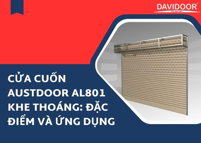 Cửa cuốn Austdoor AL801 khe thoáng